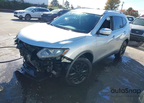 2015 Nissan Rogue Sv z USA, uszkodzony, nr VIN KNMAT2MV2FP572166